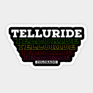 I Love Telluride Colorado USA Vintage Tshirt Gift Idea Sticker